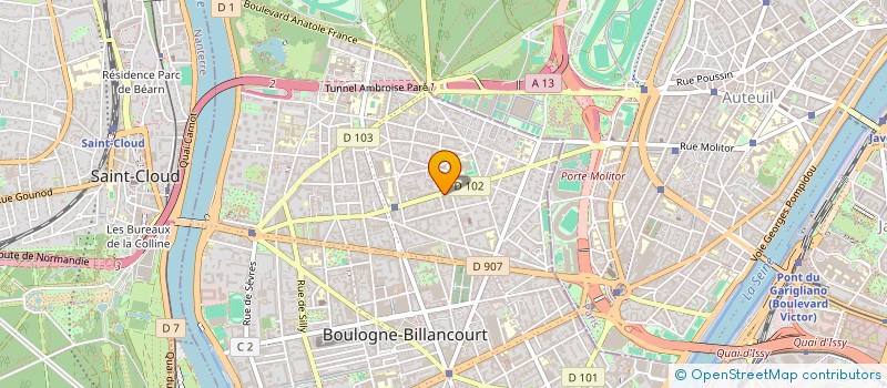 localisation de l'entreprise PLEIN TEMPS  BOULOGNE-BILLANCOURT