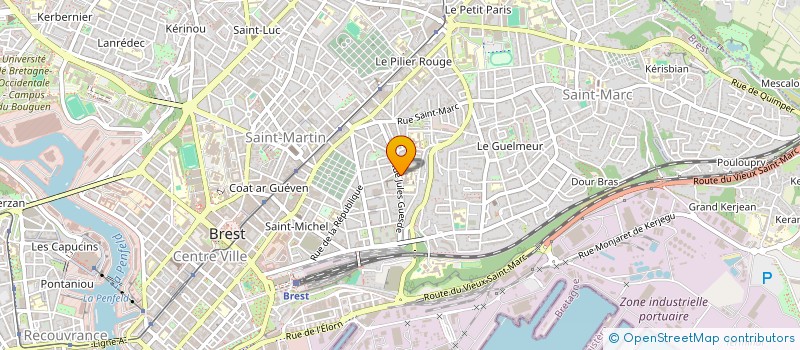 localisation de l'entreprise PLEIN VENT à BREST