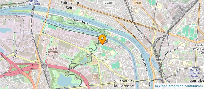 localisation de l'entreprise PLEINE LUNE  VILLENEUVE-LA-GARENNE