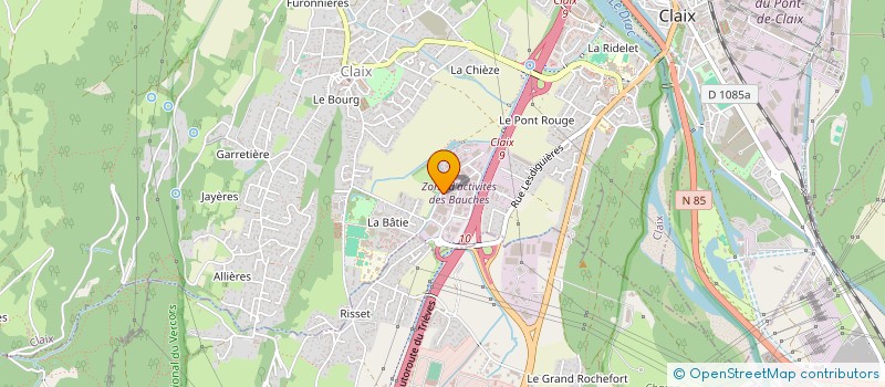 localisation de l'entreprise PLEINE LUNE INTERNATIONALE à CLAIX