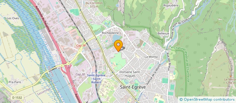 localisation de l'entreprise PLEINE OMBRE  SAINT-EGREVE