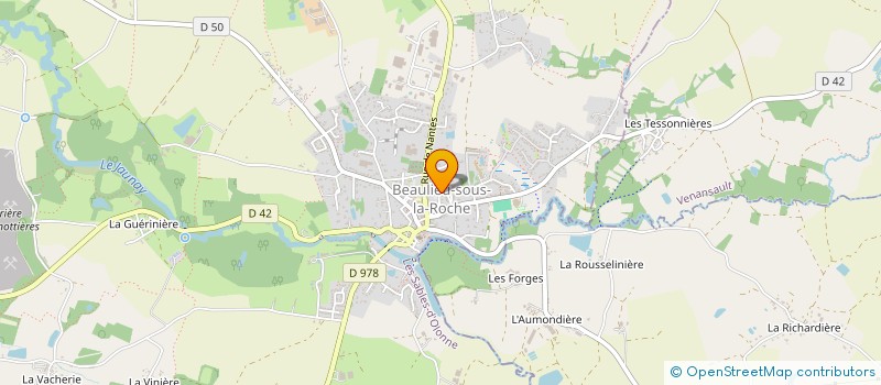 localisation de l'entreprise PLEINE SANTE A BEAULIEU (PSB) à BEAULIEU-SOUS-LA-ROCHE
