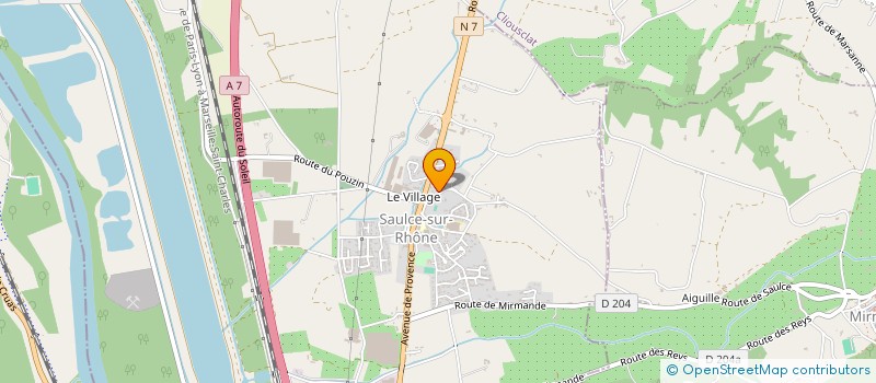 localisation de l'entreprise PLEINE-SEYVE  SAULCE-SUR-RHONE