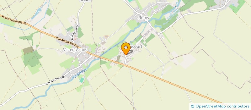 localisation de l'entreprise PLEINE VILLE  HAUCOURT