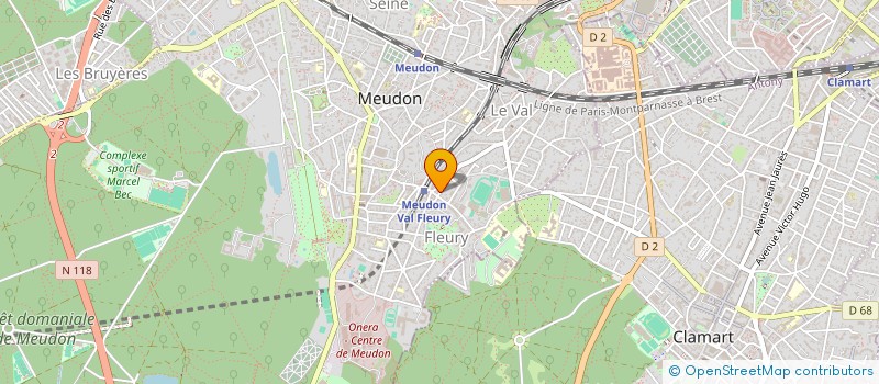 localisation de l'entreprise PLEINS ET DELIES  MEUDON