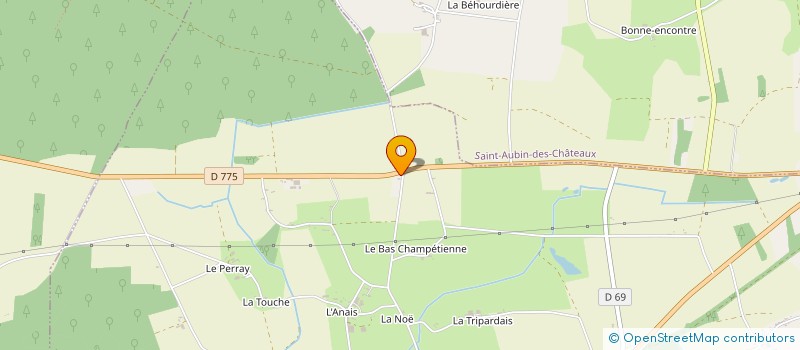 localisation de l'entreprise PLEJADE  SAINT-VINCENT-DES-LANDES