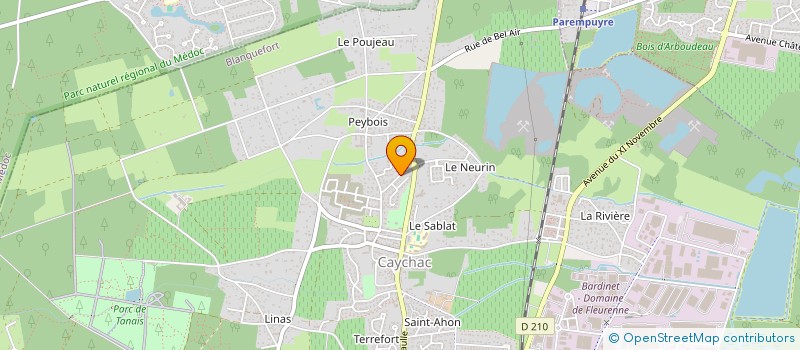 localisation de l'entreprise PLEM à BLANQUEFORT