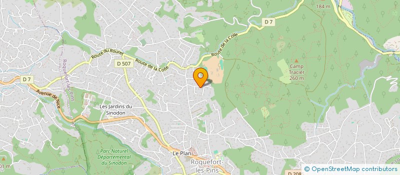 localisation de l'entreprise PLEMATEC à ROQUEFORT-LES-PINS