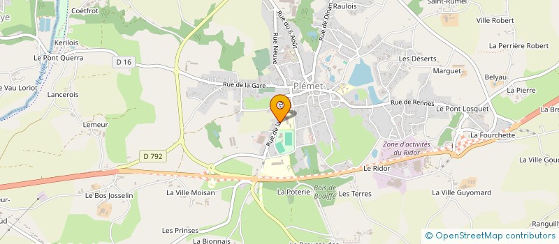 localisation de l'entreprise PLEMET DISTRIBUTION à PLEMET