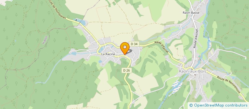 localisation de l'entreprise PLENERGIE REIKI à RAON-AUX-BOIS