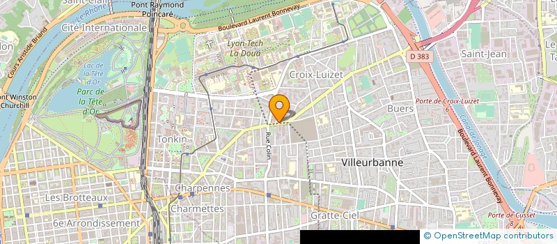 localisation de l'entreprise PLENETUDE à VILLEURBANNE