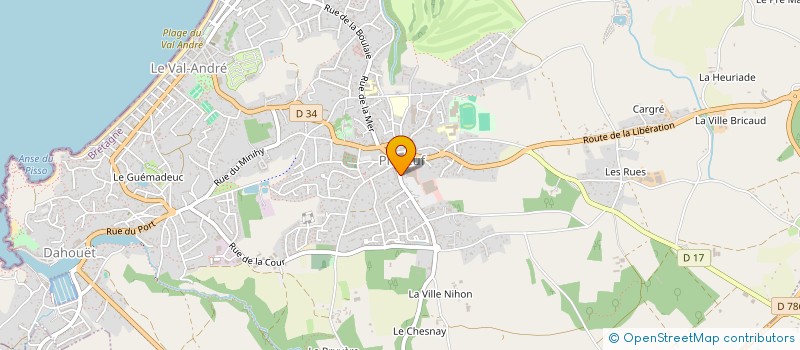 localisation de l'entreprise PLENEUF OPTIQUE à PLENEUF-VAL-ANDRE