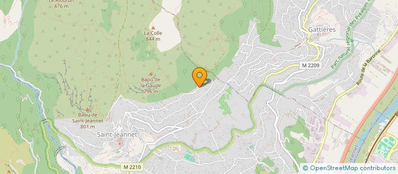 localisation de l'entreprise PLENISUD  SAINT-JEANNET