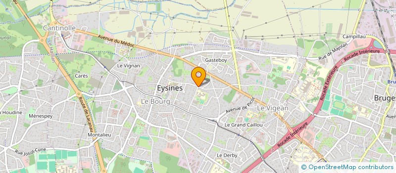 localisation de l'entreprise PLENITUDE 7  EYSINES