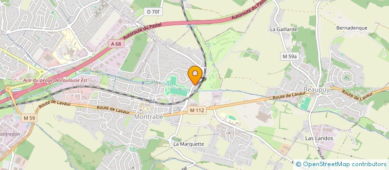 localisation de l'entreprise PLENITUDE B  MONTRABE