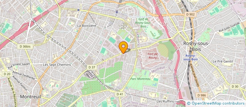 localisation de l'entreprise PLENITUDE NETTOYAGE à MONTREUIL