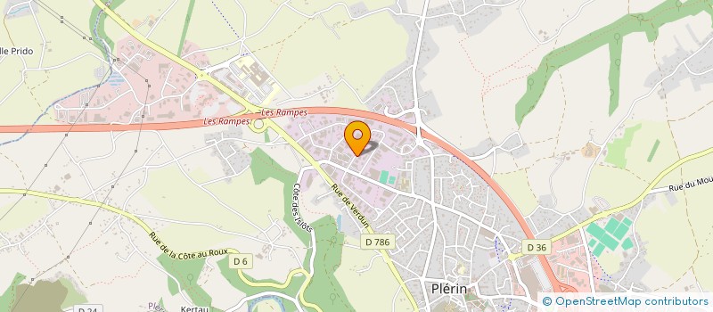 localisation de l'entreprise PLERIN AUTOMOBILE à PLERIN