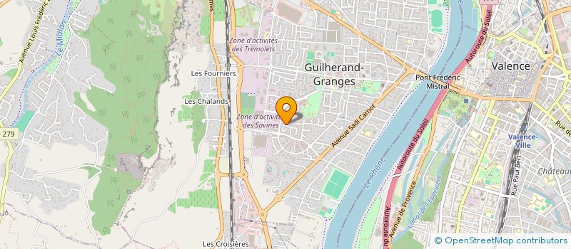 localisation de l'entreprise PLESSIER ETANCHEITE  BOURG-LES-VALENCE