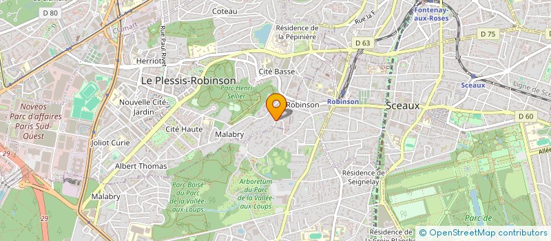 localisation de l'entreprise PLESSIS DANSE 92 à CHATENAY-MALABRY