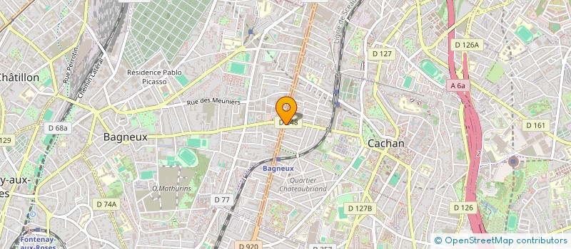 localisation de l'entreprise PLESSIS DE GAULLE LACROIX  CACHAN