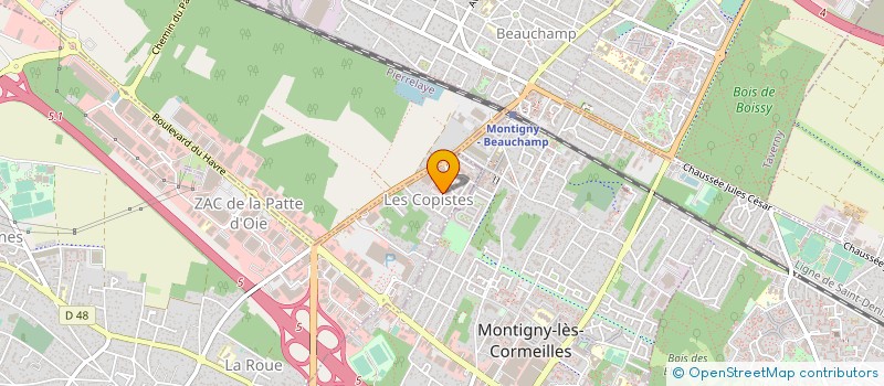 localisation de l'entreprise PLESSIS MEDIA'S à BEAUCHAMP