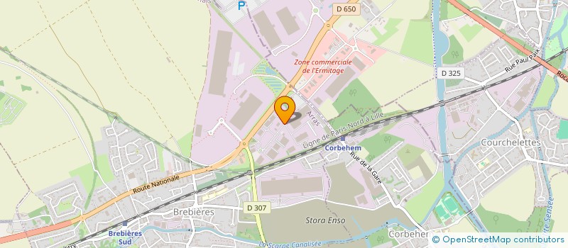 localisation de l'entreprise PLESSIS PAYSAGES NORD  BREBIERES