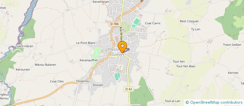 localisation de l'entreprise PLESTIN BADMINTON  PLESTIN-LES-GREVES