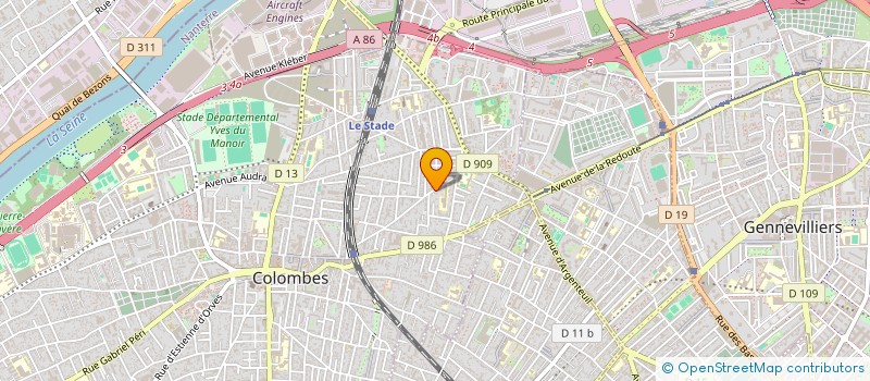 localisation de l'entreprise PLETHORY à COLOMBES