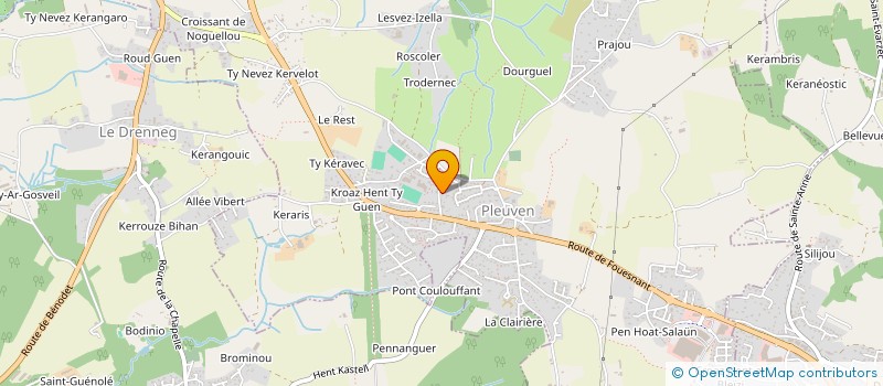 localisation de l'entreprise PLEUVEN BASKET CLUB  PLEUVEN