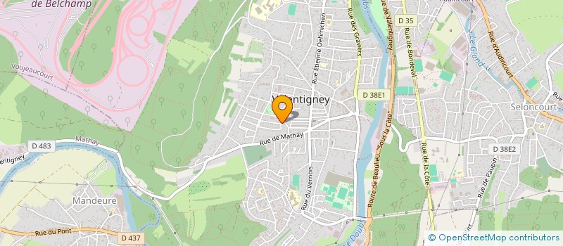localisation de l'entreprise PLEWA PLATRERIE à VALENTIGNEY