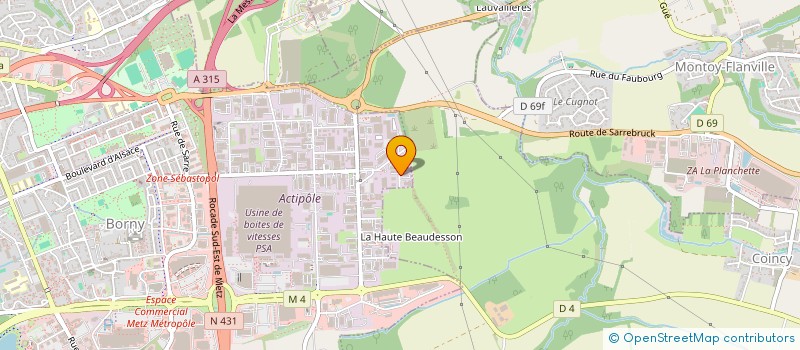 localisation de l'entreprise PLEXANT FRANCE à METZ