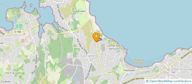 localisation de l'entreprise PLF 22 à PERROS-GUIREC