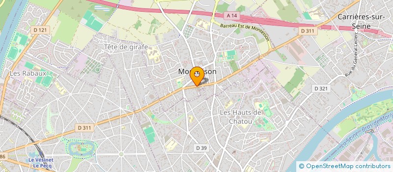 localisation de l'entreprise PLF  MONTESSON