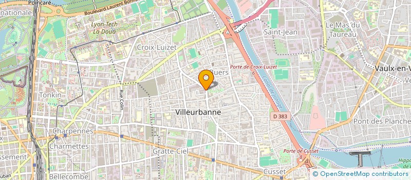 localisation de l'entreprise PLF à VILLEURBANNE