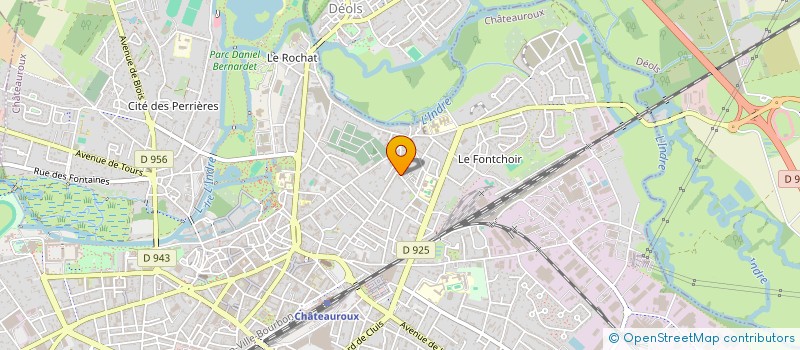 localisation de l'entreprise PLF à CHATEAUROUX