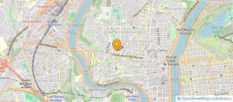 localisation de l'entreprise PLF  CALUIRE-ET-CUIRE