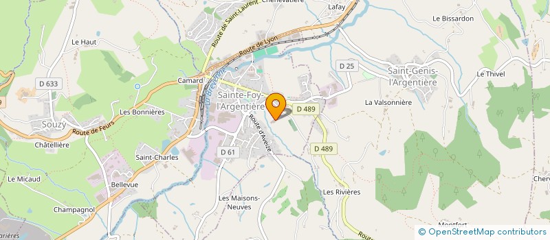 localisation de l'entreprise PLF BARRIERES  SAINTE-FOY-L'ARGENTIERE