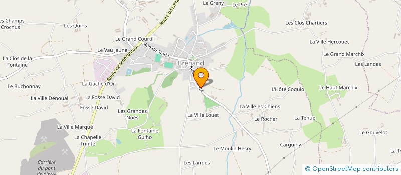 localisation de l'entreprise PLF FORMATION à BREHAND