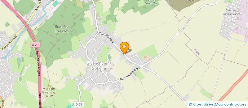 localisation de l'entreprise PLF HOLDING  GIVENCHY-EN-GOHELLE