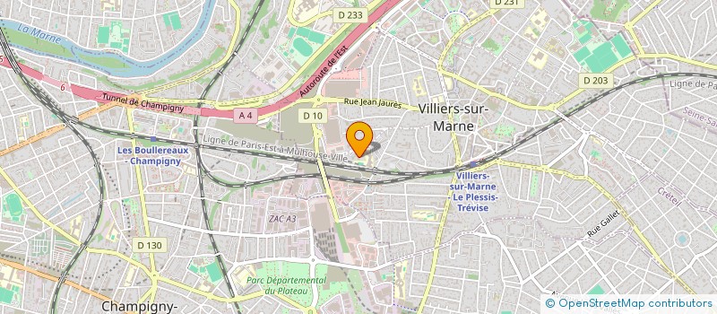localisation de l'entreprise PLF IMMO  VILLIERS-SUR-MARNE