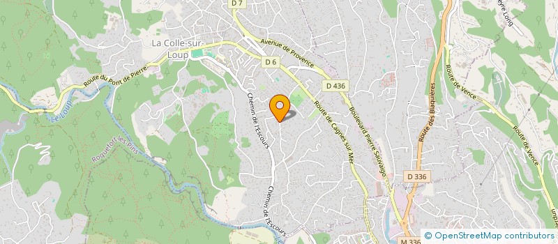 localisation de l'entreprise PLF OPEREST  LA COLLE-SUR-LOUP