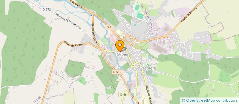 localisation de l'entreprise PLFA  ORBEC