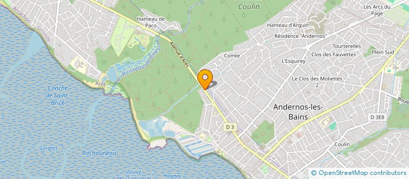 localisation de l'entreprise PLG  ANDERNOS-LES-BAINS