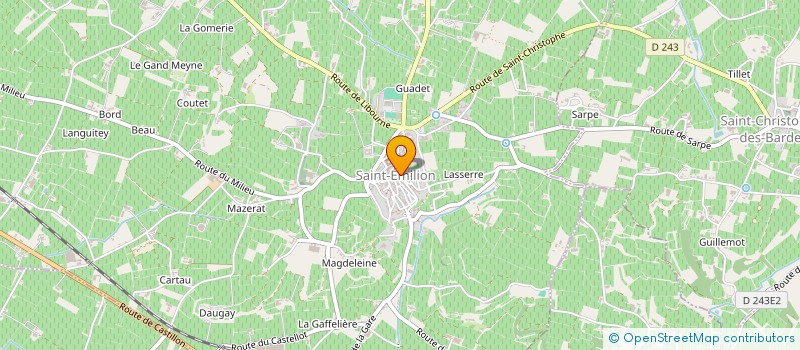 localisation de l'entreprise PLG  SAINT-EMILION