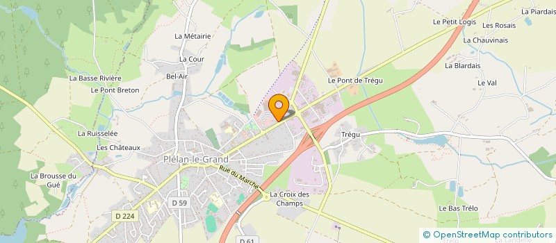 localisation de l'entreprise PLG à PLELAN-LE-GRAND