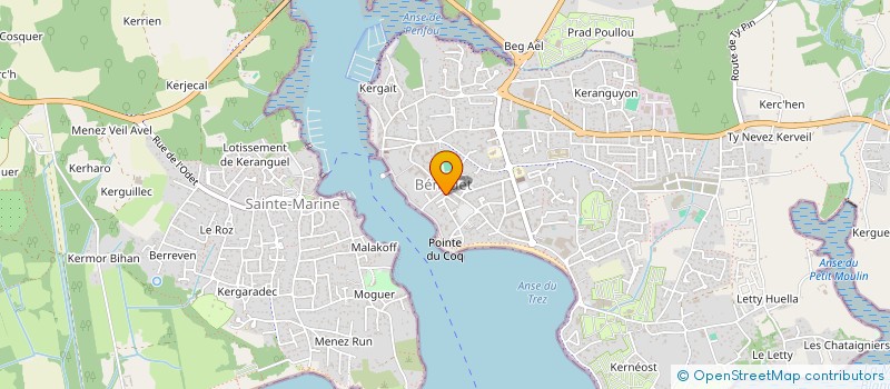 localisation de l'entreprise PLG AVENIR  BENODET