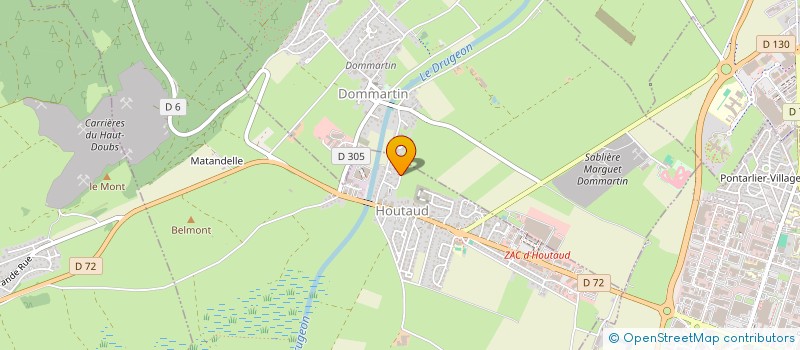 localisation de l'entreprise PLG DES ROSEAUX  HOUTAUD