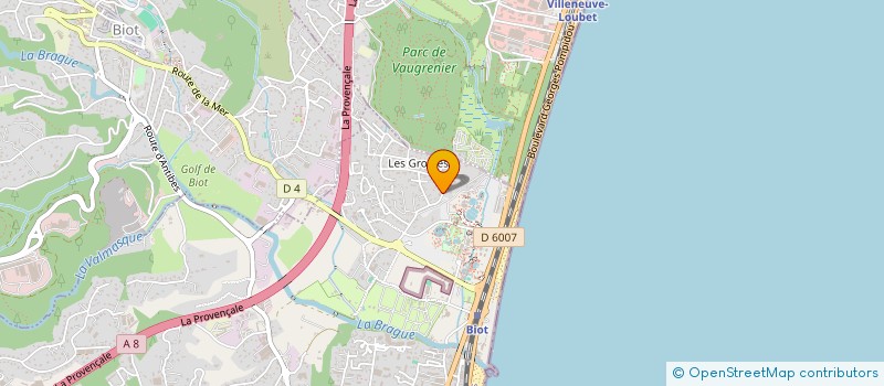 localisation de l'entreprise PLG INVEST  ANTIBES