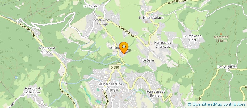 localisation de l'entreprise PLG IRVOY  SAINT-MARTIN-D'URIAGE