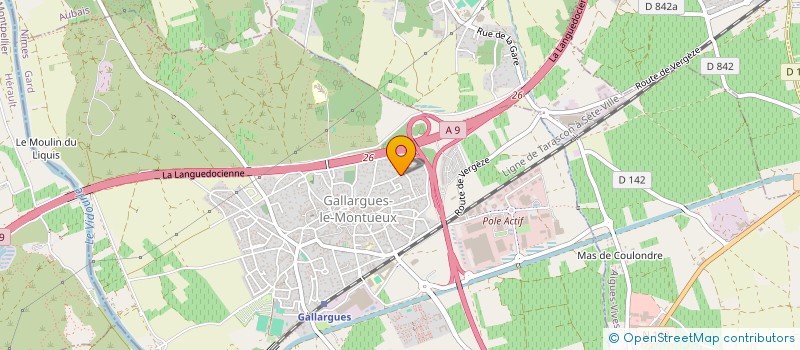 localisation de l'entreprise PLGFE  GALLARGUES-LE-MONTUEUX